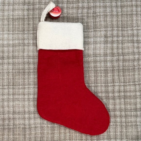 West Elm Other - NWT West Elm Red and White Christmas Stocking